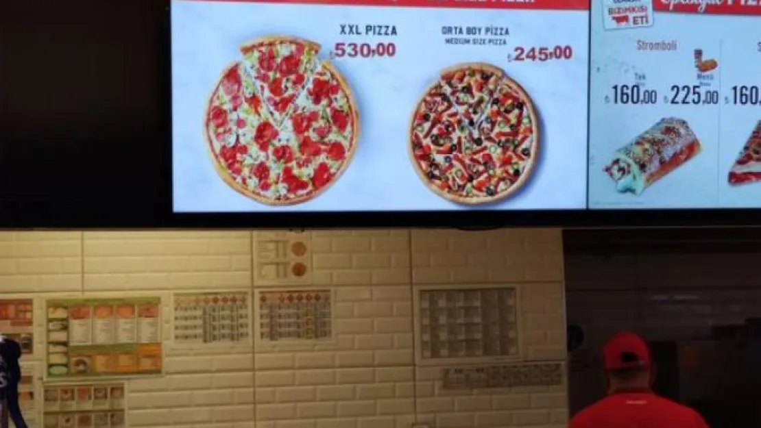 1 adet pizza 530 lira olur mu?