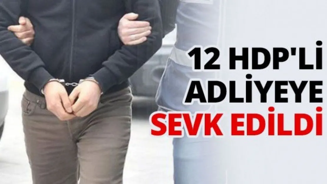 12 HDP'li adliyeye sevk edildi