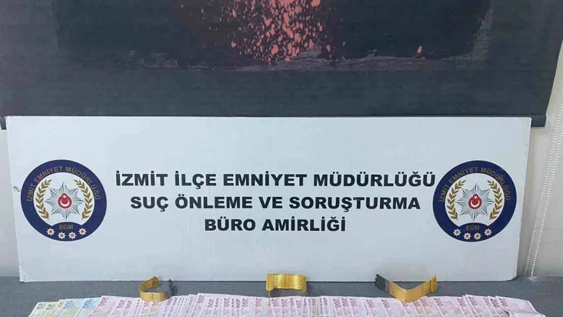 İzmit'te sahte altınlarla yakalandılar