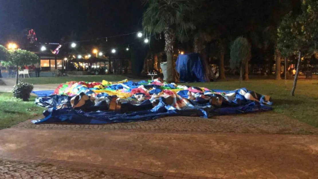 7 metrelik şişme oyun parkından düşerek yaralandı