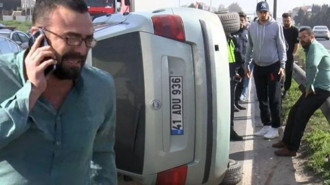 41 plakalı araç kaza yaptı!