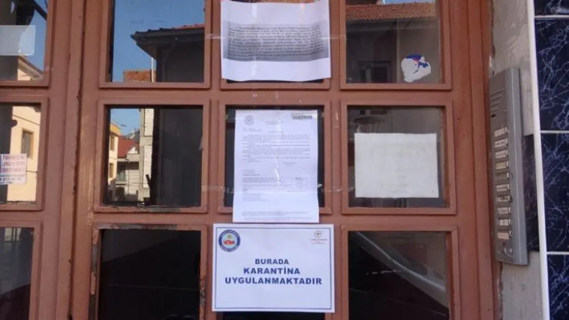 5 katlı apartman karantinaya alındı