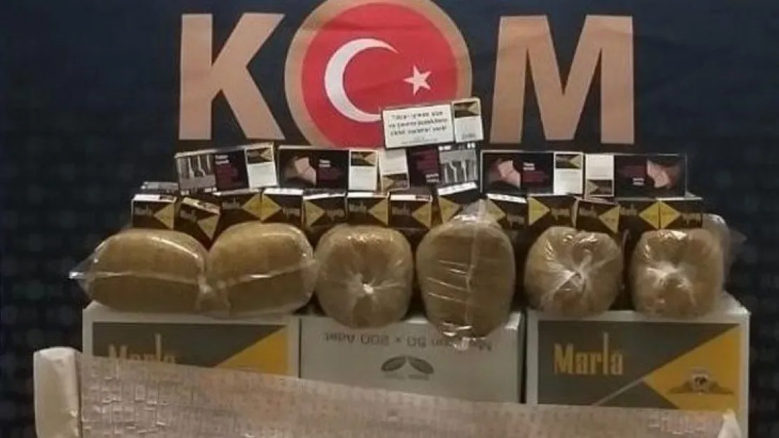 500 Kg kaçak tütün ele geçirildi!