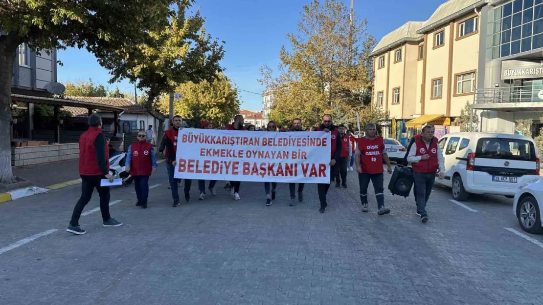 Belediye önünde eylem