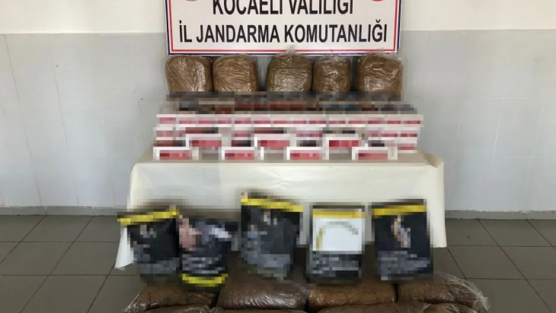 82 kilo tütün ele geçirildi