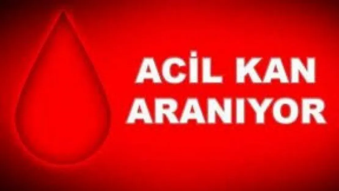 Acil Kan Aranıyor!