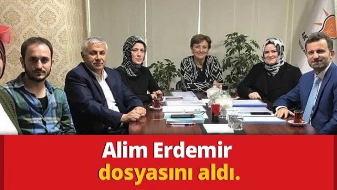 Alim Erdemir dosyasını aldı