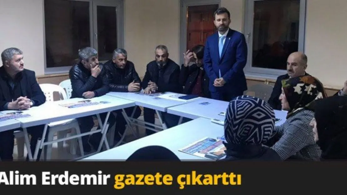 Alim Erdemir gazete çıkarttı