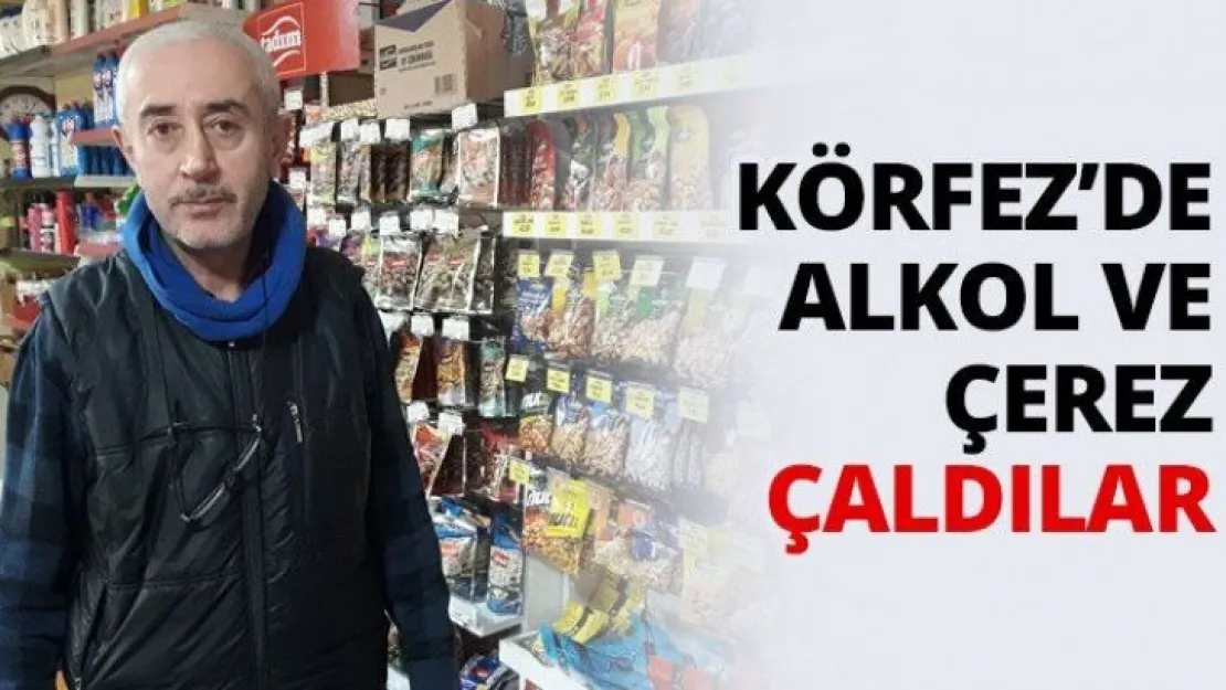 Alkol ve çerez çaldılar
