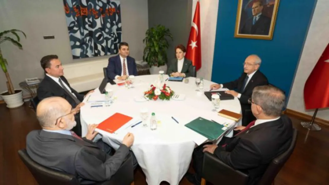 Altılı masa yeniden  toplanıyor