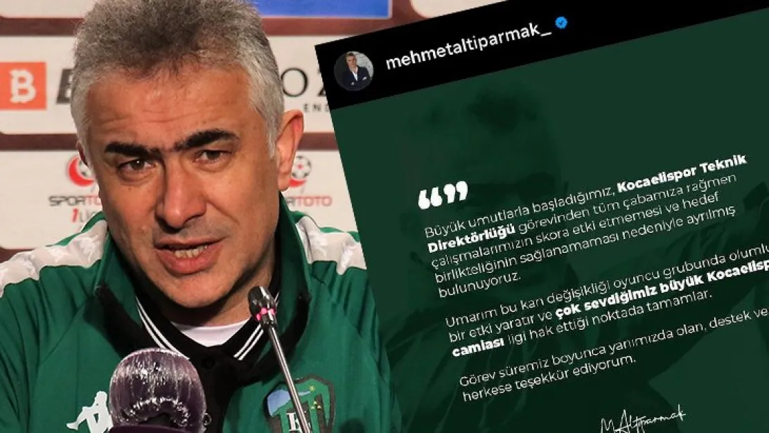 Altıparmak bu sözlerle Kocaelispor'a veda etti