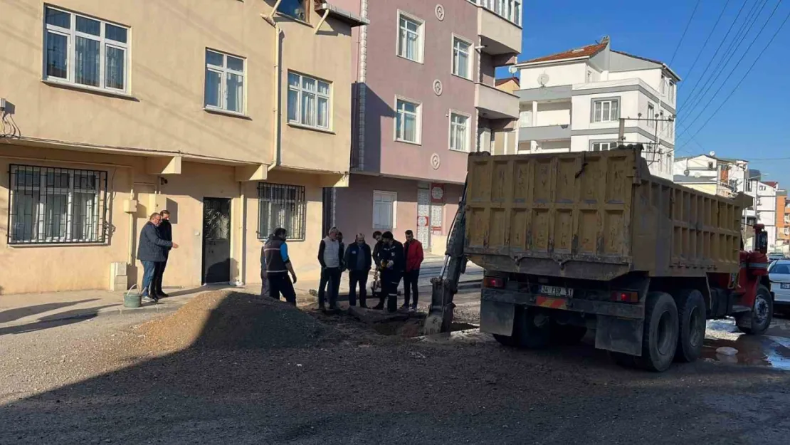 Darıca'da bu kez de altyapı çalışması sırasında doğal gaz borusu delindi