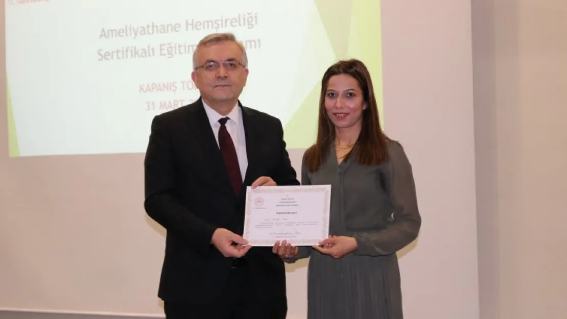 Ameliyathane hemşireliği sertifikalı eğitim programı tamam!