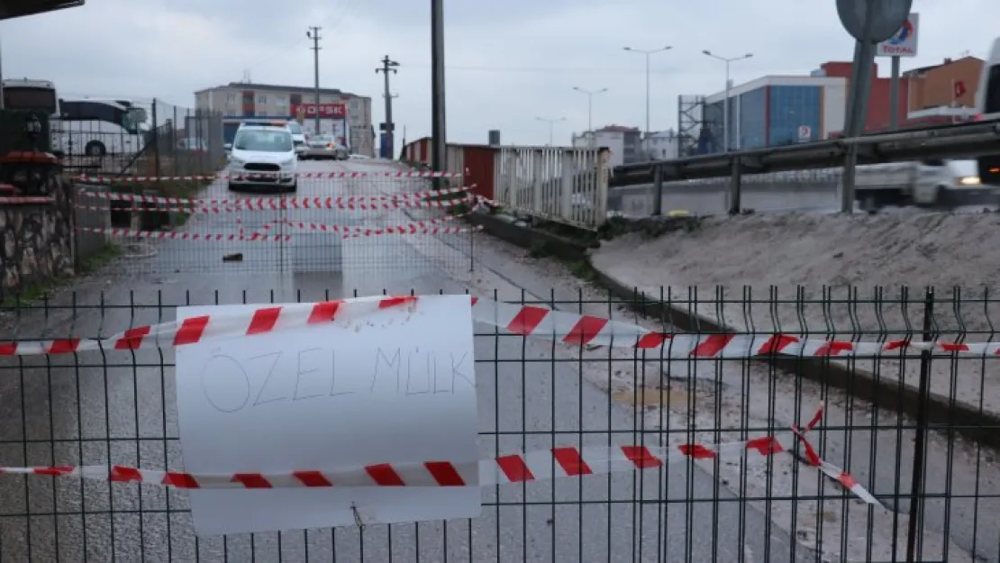 'Arsamdan yol geçti' diyerek işlek yolu trafiğe kapattı