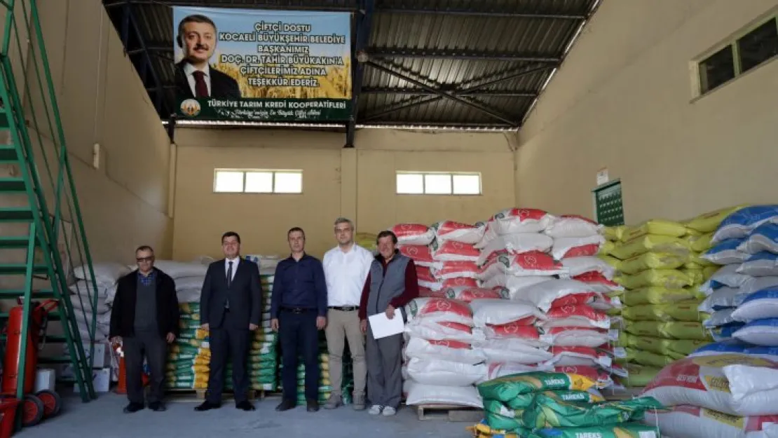 Ayçiçeği üreticilerine gübre dağıtımına başlandı