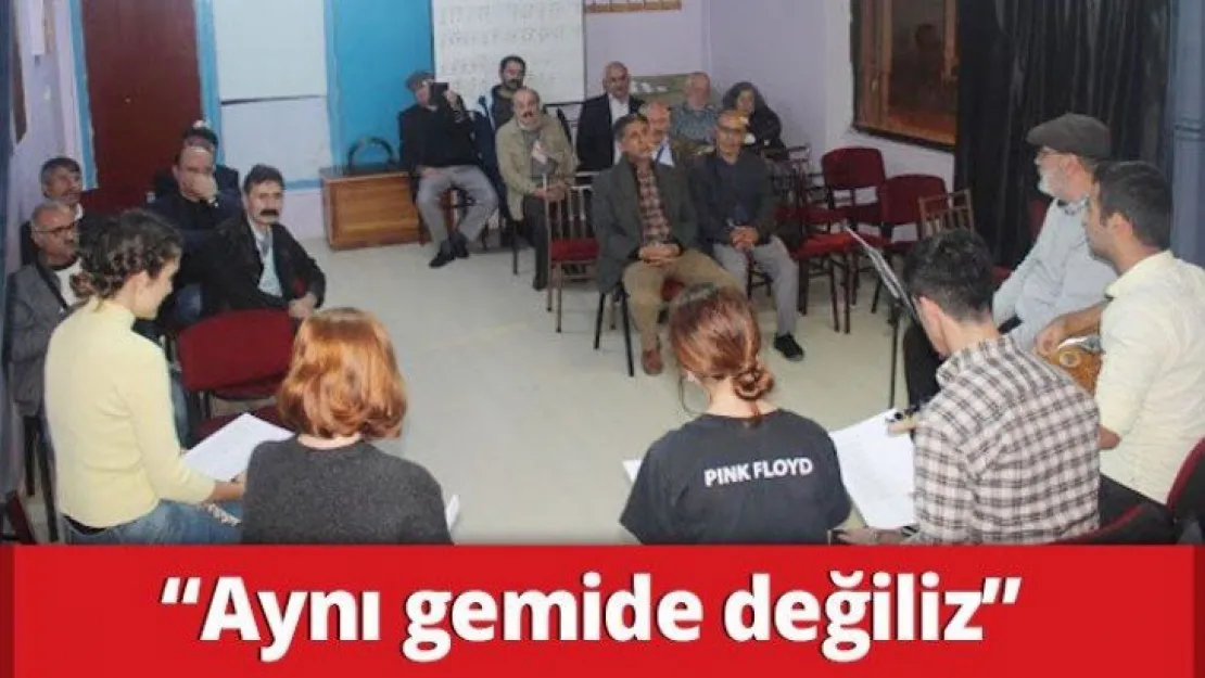 'Aynı gemide değiliz'