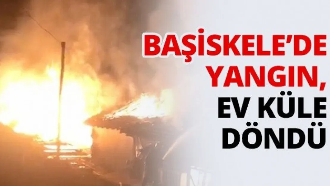 Başiskele'de yangın, ev küle döndü