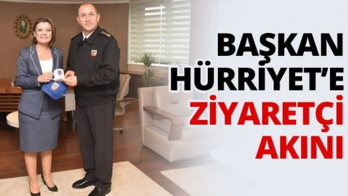 Başkan Hürriyet'e ziyaretçi akını