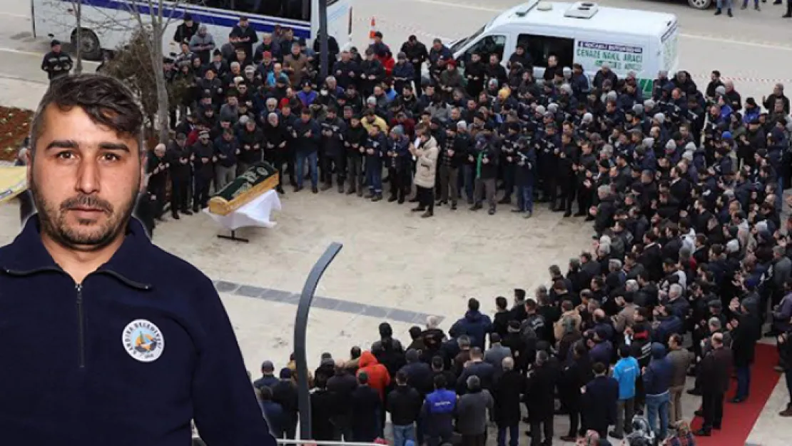 Belediye personeli son yolculuğuna uğurlandı