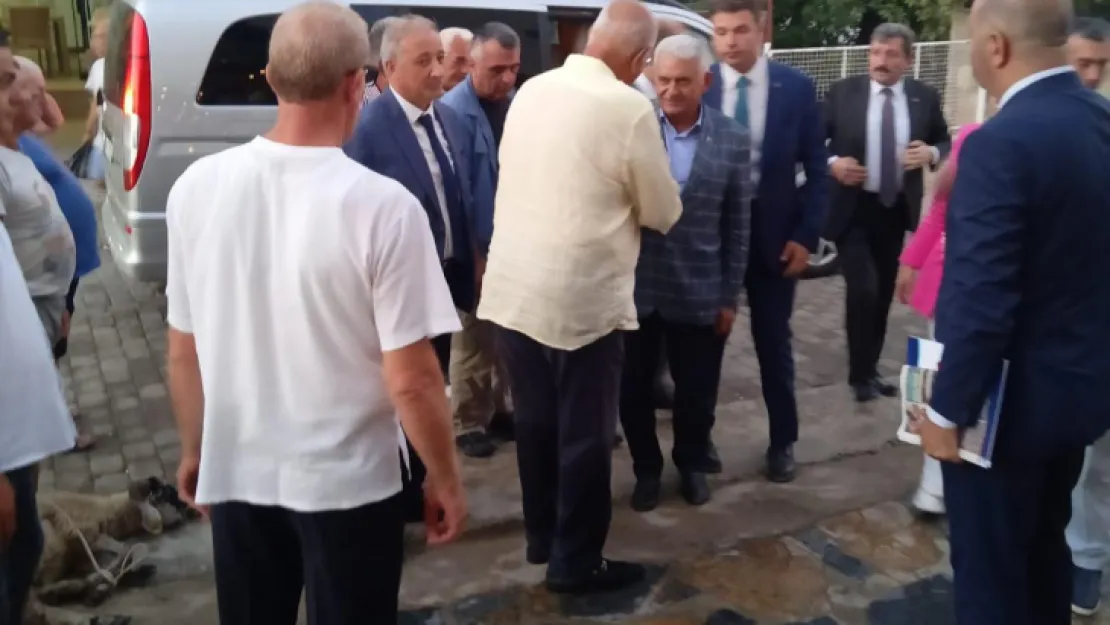 Binali Yıldırım Milas Ören'de sevgi seli ile karşılandı