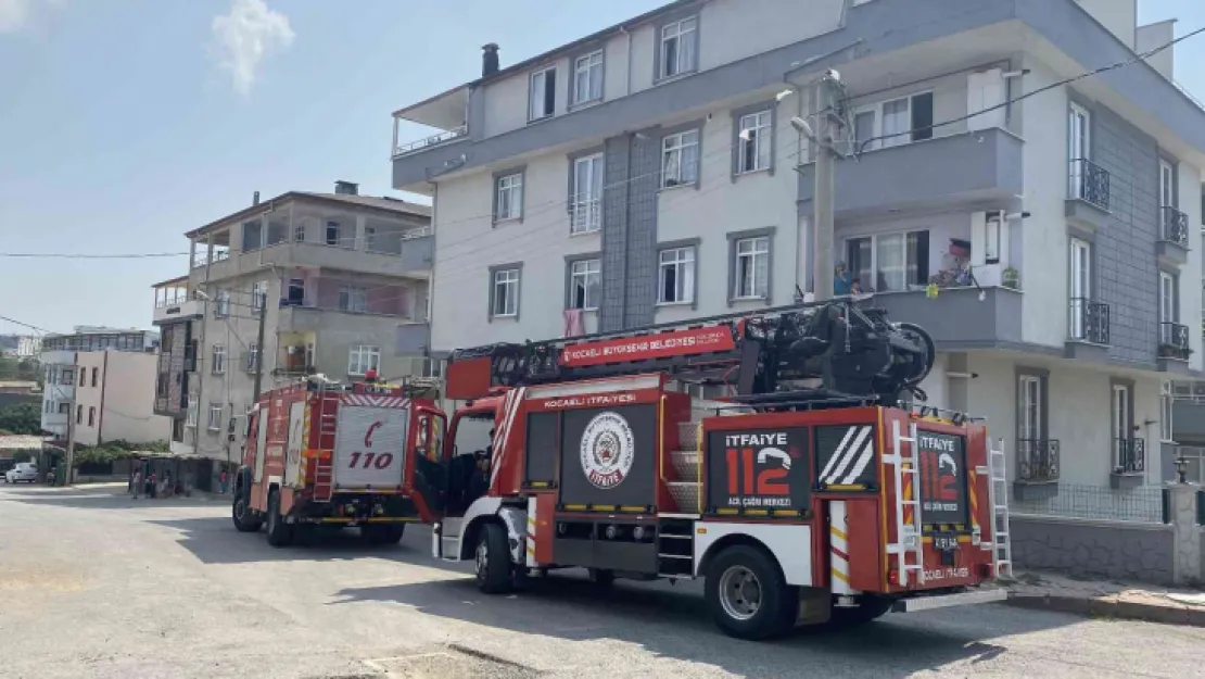 Binanın bacasında yangın çıktı!