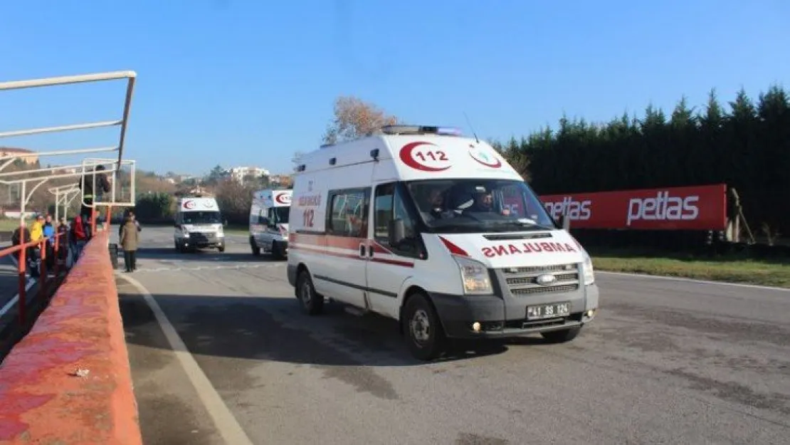 Bu sefer pistte Ambulanslar yarıştı!
