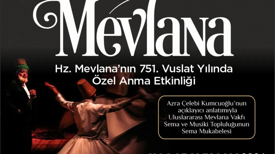 Büyükşehir, Hz. Mevlana'yı anacak