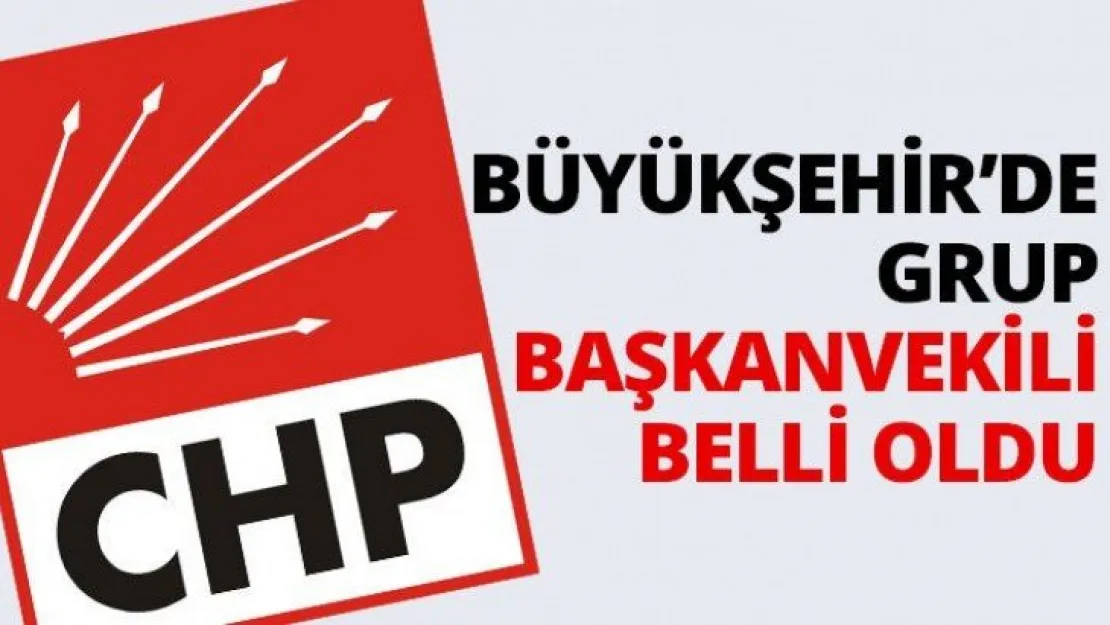 Büyükşehir'de grup başkanvekili belli oldu