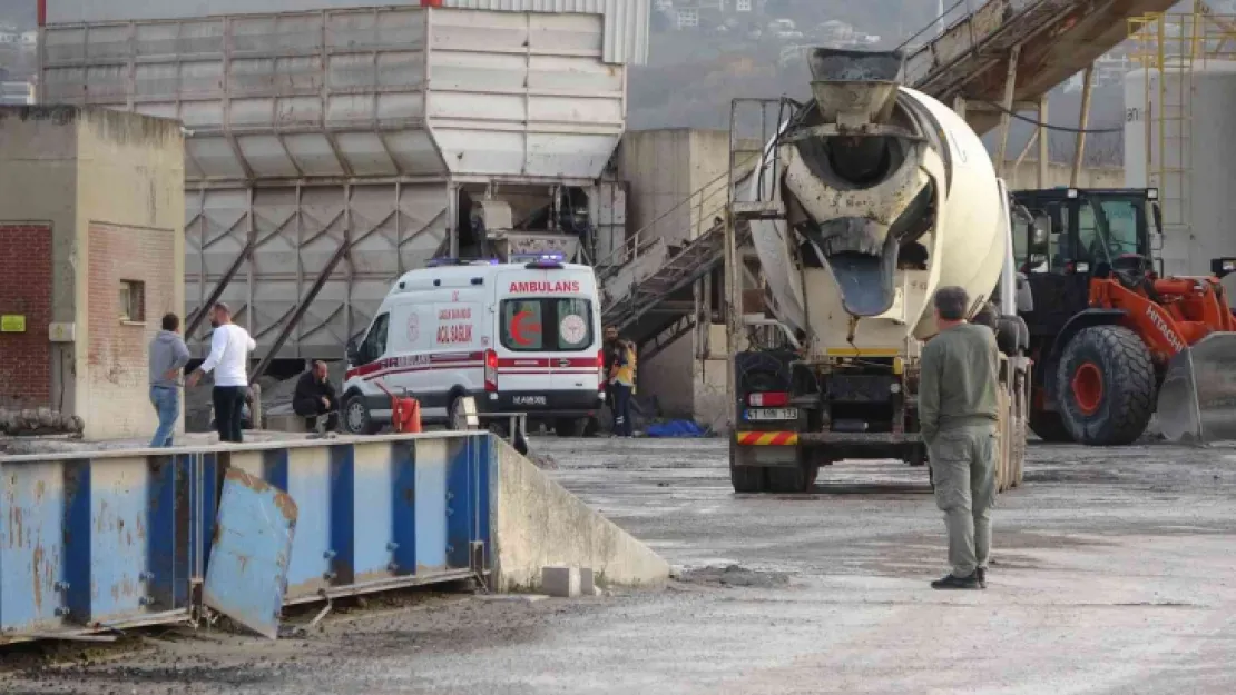 Çalıştığı makine sonu oldu!