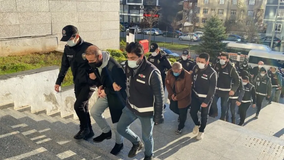 Çete operasyonunda 8 tutuklama 