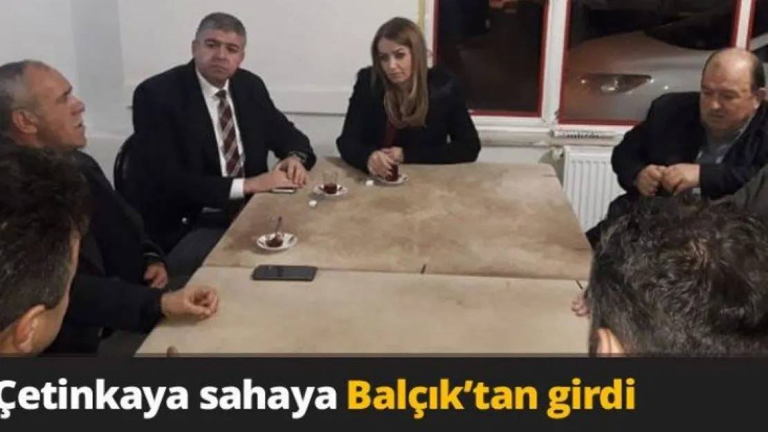 Çetinkaya sahaya Balçık'tan girdi