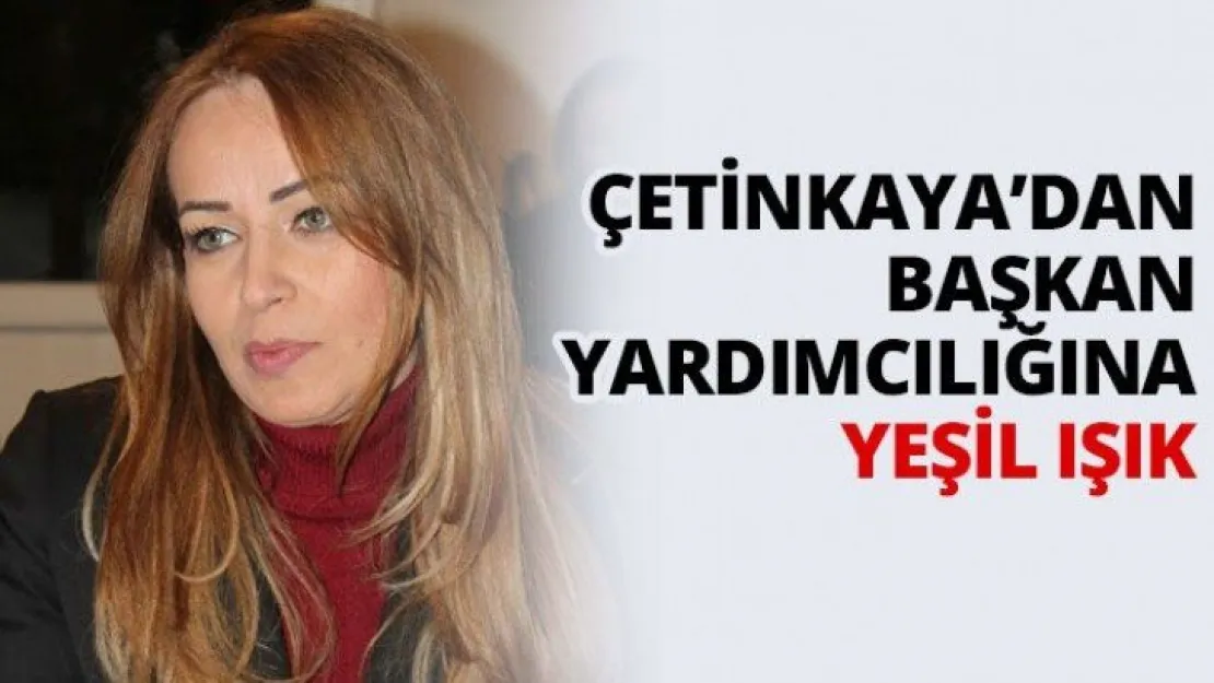 Çetinkaya'dan başkan yardımcılığına yeşil ışık
