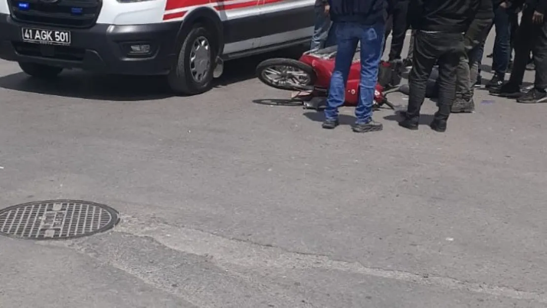 Cip ile çarpışan motosikletin sürücüsü yaralandı