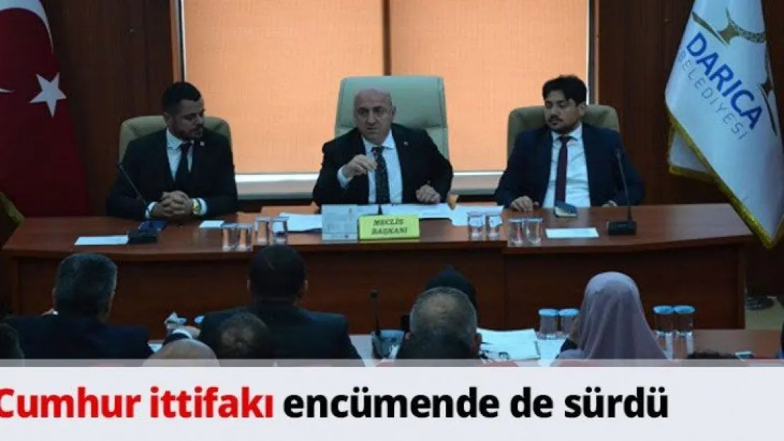 Cumhur ittifakı encümende de sürdü