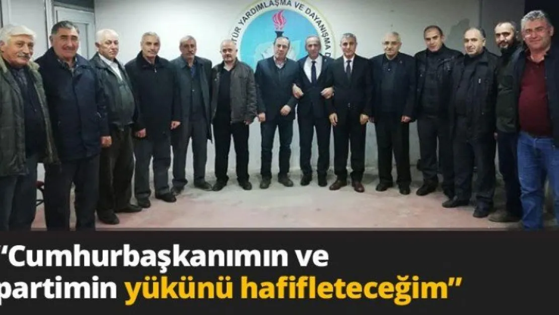 'Cumhurbaşkanımın ve partimin Yükünü hafifleteceğim'