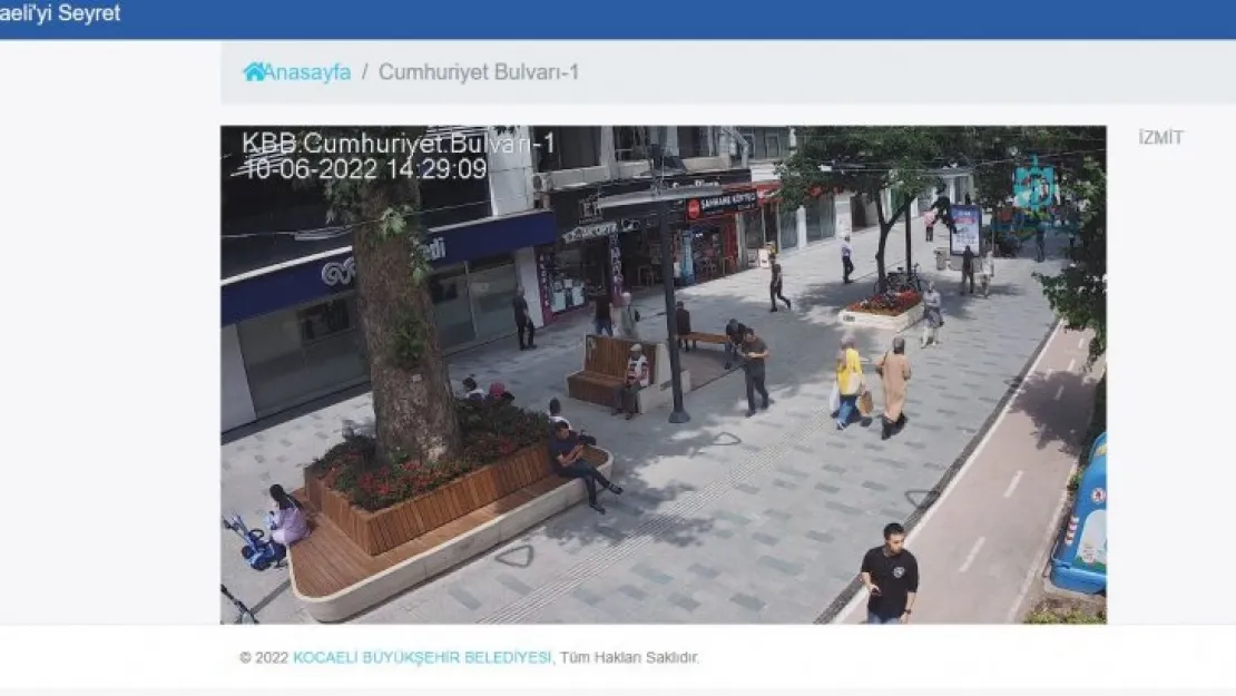 Cumhuriyet Bulvarını izlemek bir tık uzağınızda