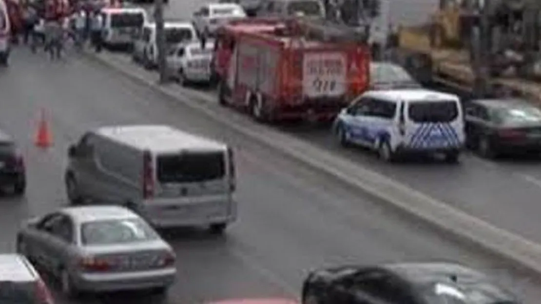 D-100'de panik, Doğalgaz borusu patladı!