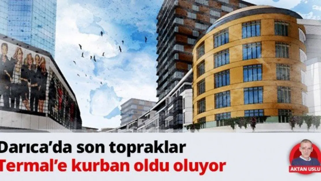 Darıca'da son topraklar Termal'e kurban oldu oluyor