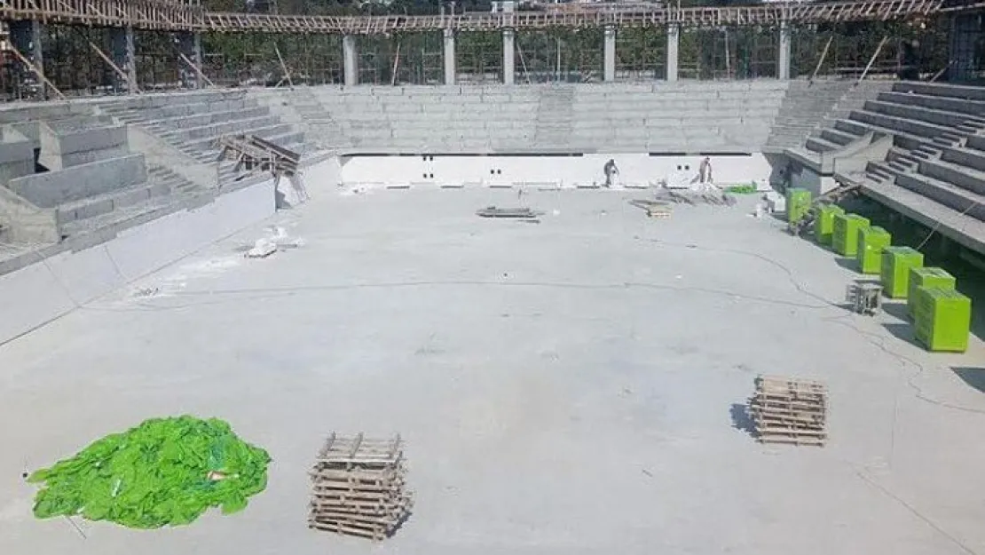 Darıca'da tribünler belirginleşti