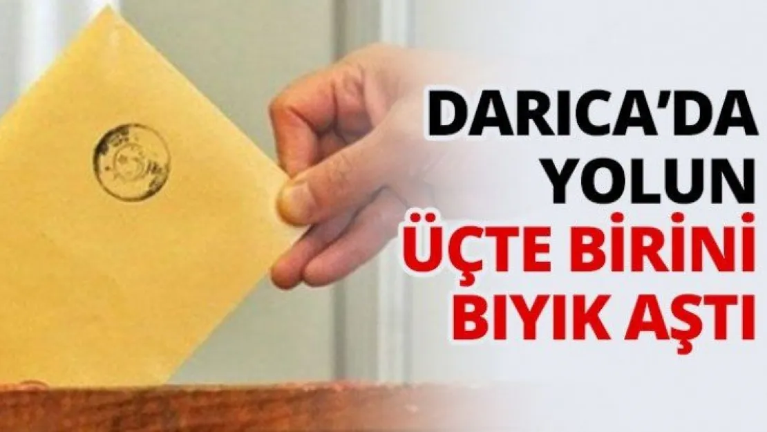 Darıca'da yolun üçte birini Bıyık aştı