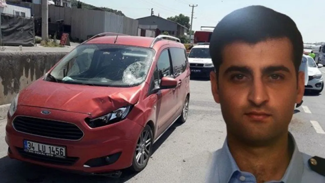 Denetimde aracın çarptığı trafik polisi şehit oldu 
