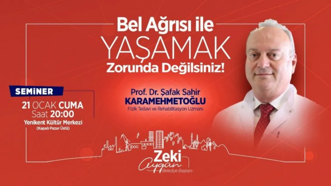 Derince'de 'Bel Ağrısı ile yaşamak' semineri 
