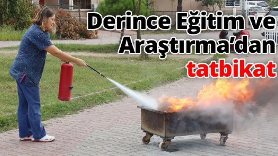 Derince Eğitim ve Araştırma'da tatbikat