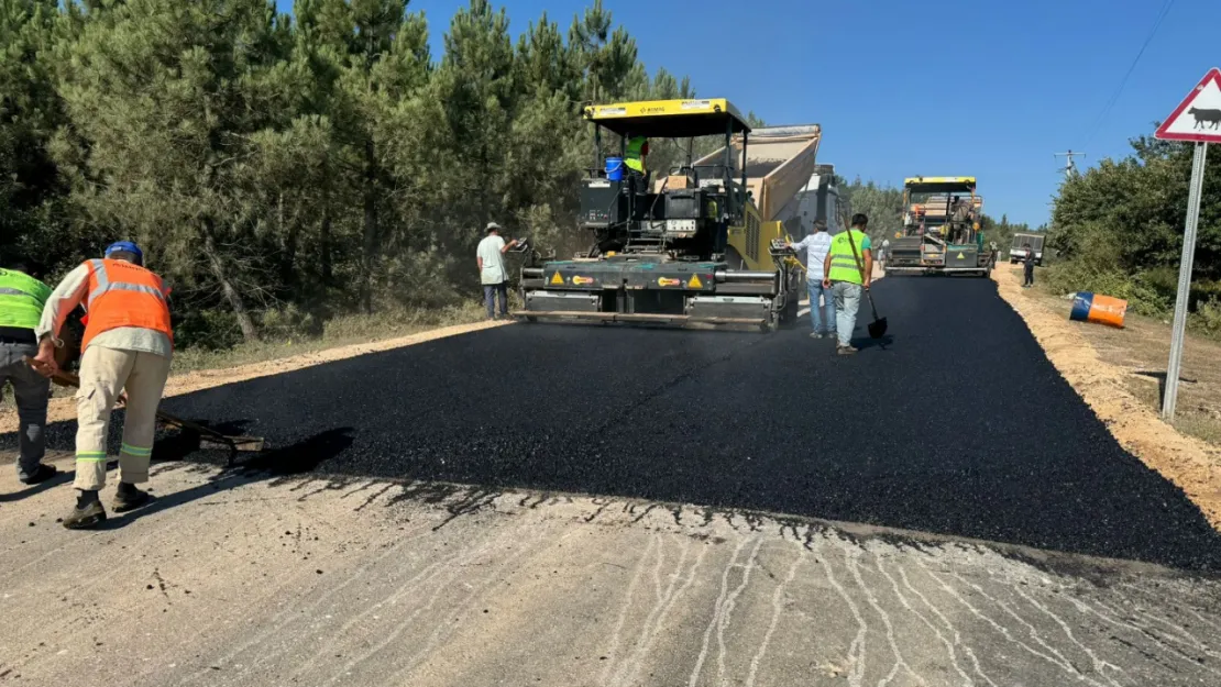 Derince ile köyler arasındaki yol yenileniyor