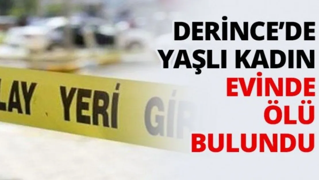 Derince'de yaşlı kadın evinde ölü bulundu