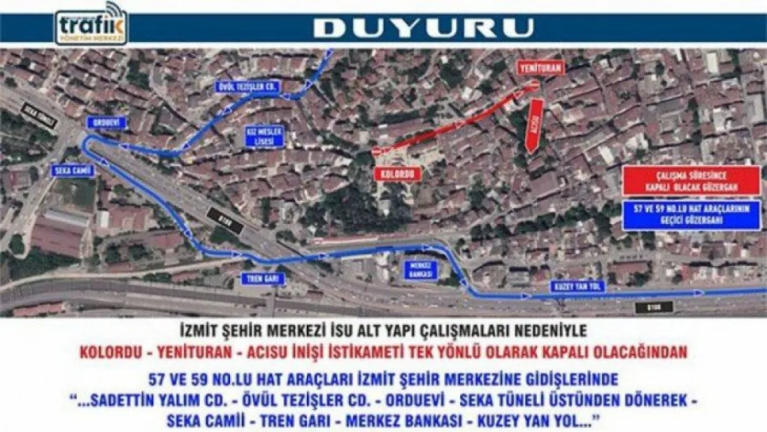 Dikkat! O hatların güzergâhı değişti