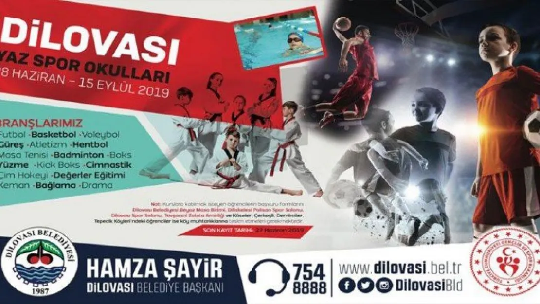 Dilovası'nda yaz spor okulları kayıtları başladı