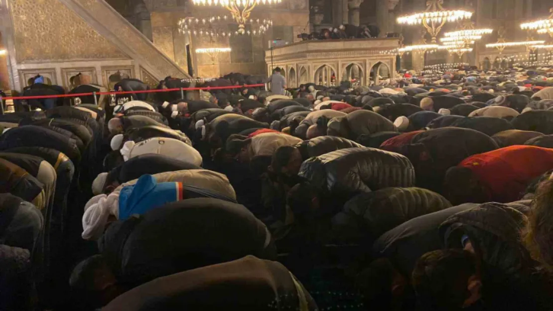 Erbaş Ayasofya'da namaz kıldırdı
