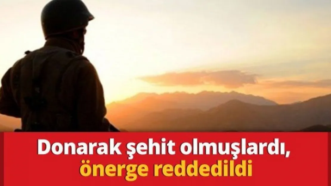 Donarak şehit olmuşlardı, önerge reddedildi