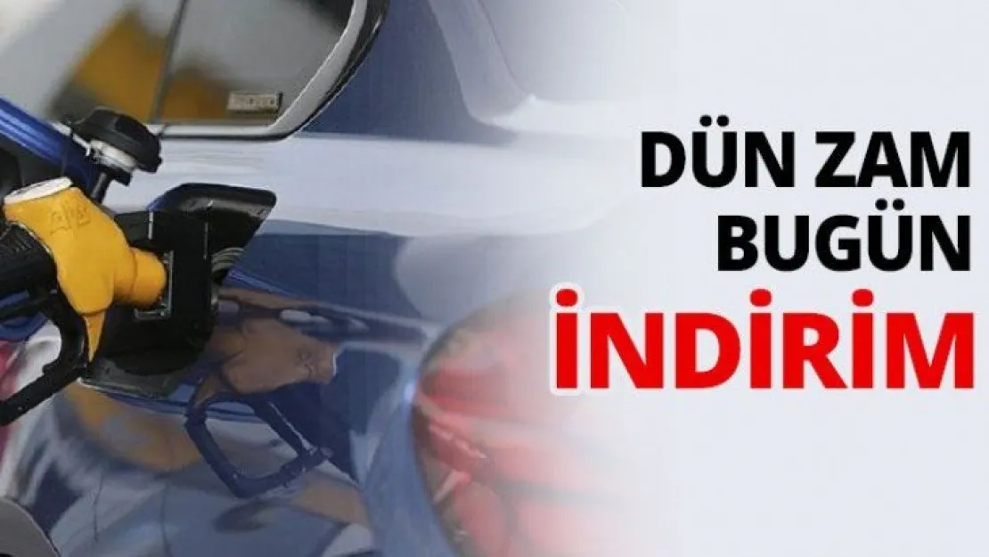 Dün zam bugün indirim